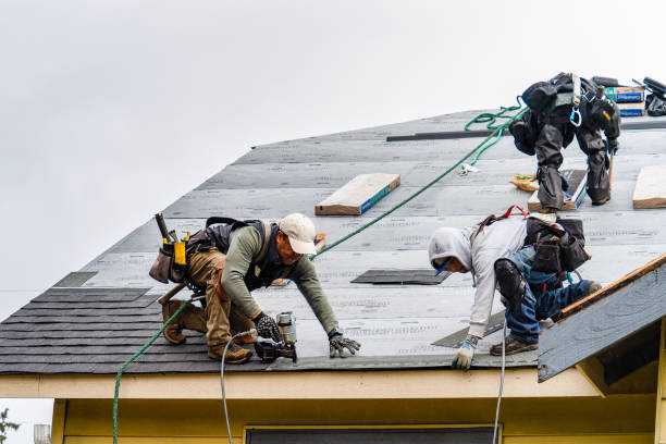 Professional Gutter Installation technician working in Admire, KS